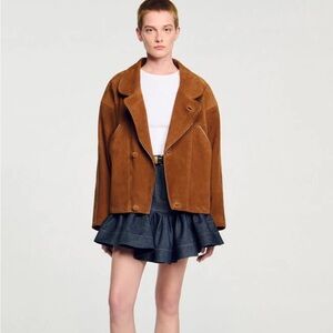 Sandro Suede Jacket